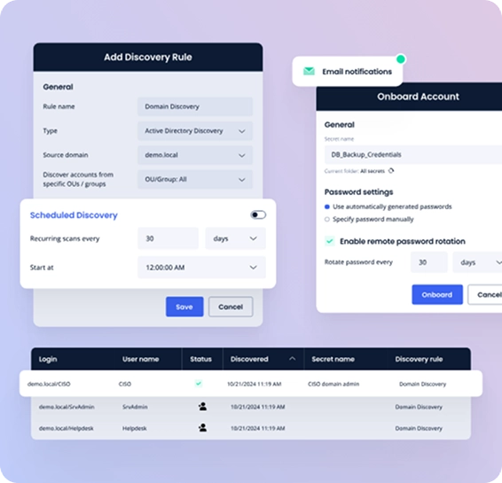 Automated privileged account discovery