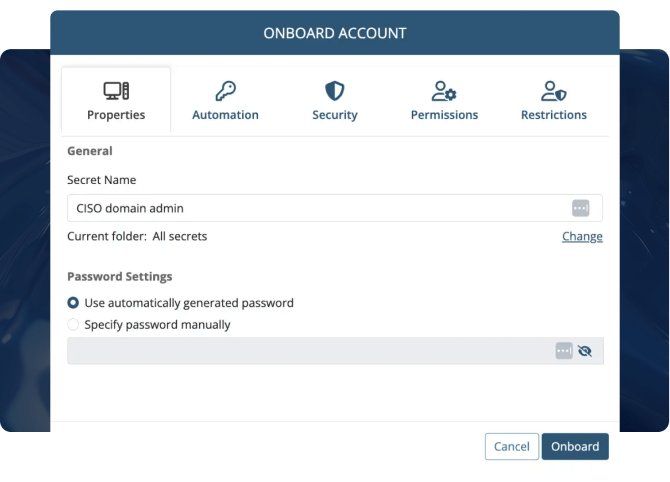 Onboard Account